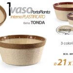 VASO PORTAPIANTA PORTA PIANTA CESTINO CONTENITORE INTERNO CORDA PLAST 21*9