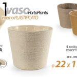 VASO PORTAPIANTA PORTA PIANTA CESTINO CONTENITORE INTERNO CORDA PLAST 22*17 CM