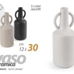 VASO ANFORA CERAMICA FIORI CENTROTAVOLA EVENTI SEGNAPOSTO CLASSICO MODERNO 30 cm