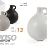 VASO CERAMICA FIORI VASETTO MINI MANICO CENTROTAVOLA EVENTI SEGNAPOSTO 13 cm