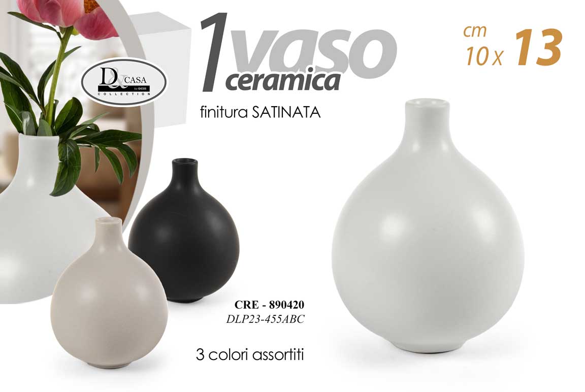8025569890420 VASO CERAMICA FIORI VASETTO MINI CENTROTAVOLA EVENTI SEGNAPOSTO 13 cm - immagine 1