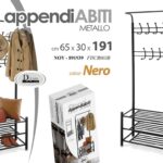 APPENDIABITO Scarpiera PARETINA APPENDIABITI ATTACCAPANNI PORTA SCARPE 191*65*30