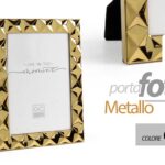 CORNICE PORTAFOTO DA TAVOLO FOTO MODERNO CLASSICO SFACC METALLO DORATO ORO 10*15