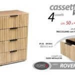 CASSETTIERA SETTIMINO 4 CASSETTI LEGNO ROVERE MODERNO SALVASPAZIO 83*50*40