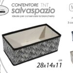 SCATOLA ORGANIZER CONTENITORE ARMADIO CASSETTI ACCESSORI TNT MIR ASS 28*14*11 cm