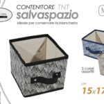 SCATOLA ORGANIZER CONTENITORE ARMADIO CASSETTI ACCESSORI TNT MIR ASS 15*17*14cm