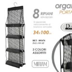 PORTA BORSE DA ARMADIO BASTONE Organizer Appendi BAG Salvaspazio 8 POSTI 100*34