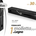 Molletta gigante fermacarte moderna decorazione scrivania ufficio legno 30*4*5