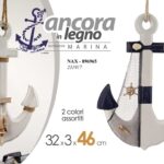 ANCORA DECORATIVA RETE CORDA APPENDINO MURO PARETE MARE PESCI MARINA 32*46*2,5cm