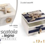 SCATOLA PORTA OGGETTI MARE MARINA NAUTICO SCATOLINA COFANETTO CONTENITORE 13*9cm