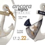 ANCORA DECORATIVA CORDA APPENDINO MURO PARETE PESCATORI MARE PESCI MARINA 22*17