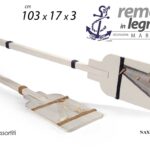 REMO DECORATIVO IN LEGNO BIANCO BARCA MARE PESCI MARINA PARETE MURO ASS 103*17cm