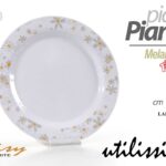 Piatto piano tondo casa giardino barca campeggio mare melamina margherite 25 cm