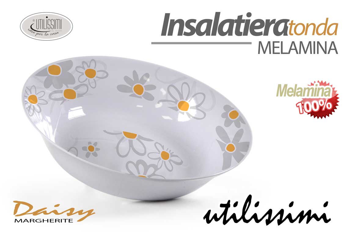 8025569899591 CIOTOLA INSALATIERA MELAMINA FRUTTA APERITIVO DOLCE MARGHERITE DAISY 18 cm - immagine 1