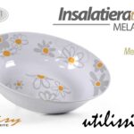 Insalatiera ciotola cucina giardino barca campeggio melamina margherite 20 cm