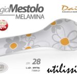 Poggiamestolo poggia mestoli margherite fiori moderno cucina melamina 28 cm