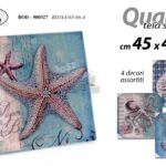 QUADRO STAMPA SU TELA Canvas LEGNO MARE VITA MARINA BLU COLOR ASSORTITE 45*45 cm