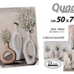 QUADRO STAMPA SU TELA Canvas LEGNO VASI NATURA SEMI MORTA COLOR ASSORT 50*70 cm