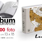 Album Portafoto Fotografico Libro BIANCO GIALLO FIORI LUX PORTA FOTO 100 13x18