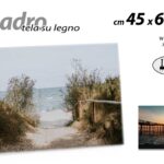 QUADRO STAMPA SU TELA Canvas LEGNO MARE SPIAGGIA PAESAGGI ASSORTITI 45*60 cm