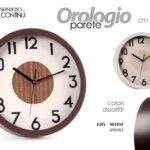 OROLOGIO DA PARETE TONDO CHIC SILENZIOSO MODERNO VINTAGE ABS COLOR ASSORT 31 cm