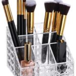 Organizer make-up multiuso porta trucchi pennelli rossetti acrilico ass 15x12x10