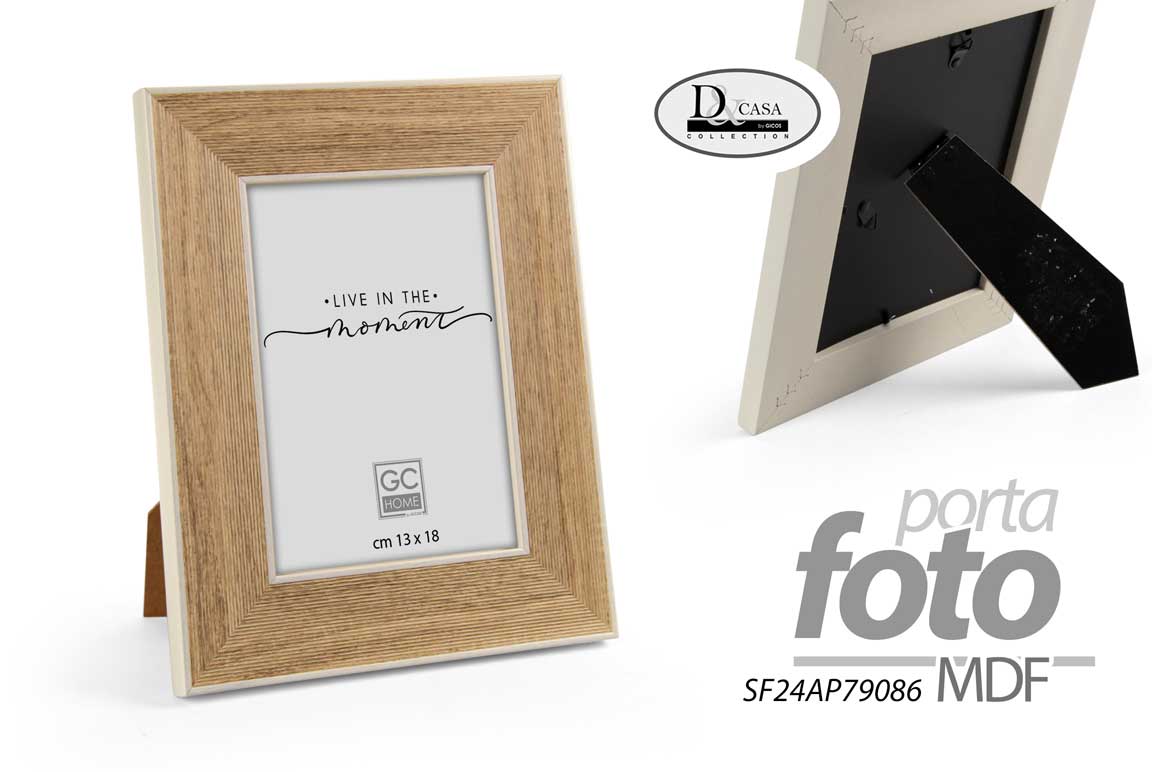 8025569902789 CORNICE PORTAFOTO DA TAVOLO FOTO ROVERE MODERNO CLASSICO LEGNO 20*15 cm - immagine 1