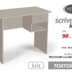 SCRIVANIA SALVASPAZIO TAVOLO PORTA PC MODERNA CASA UFFICIO TORTORA 90*50*H75 cm