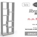 LIBRERIA SALVASPAZIO MODERNA 8 RIPIANI SCAFFALE SALOTTO UFFICIO BAGNO 178*70*24