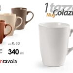Tazza mug the latte tisana te moderna ceramica color chic ass 11 cm 315 ml