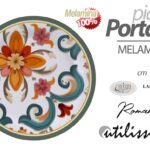 Piatto tondo da portata cucina giardino portata antipasto melamina resist 40 cm