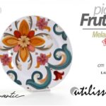 Piatto tondo dessert dolce frutta giardino barca campeggio mare melamina 20 cm