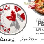 PIATTO PIZZA CUORE CUORI LOVE MELAMINA PIZZERIA RISTORANTE TAVOLA CALDA Ø33 cm