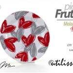 Piatto frutta dolce dessert cuore cuori giardino barca campeggio melamina 20 cm
