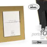 CORNICE PORTAFOTO DA TAVOLO FOTO 15*20 MODERNO CLASSICO METALLO COLOR ORO 21*26