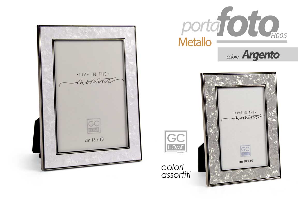 8025569907548 CORNICE PORTAFOTO DA TAVOLO FOTO MODERNO CLASSICO COLOR ARGENTO ASSORT 20*25 cm - immagine 1