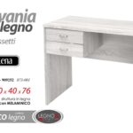 SCRIVANIA SCRITTOIO SALVASPAZIO PORTA PC MODERNO CASA UFFICIO LEGNO 80*40*H76CM
