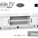 MOBILE MODERNO PORTA TV TELEVISORE ROVERE SBIANCATO BIANCO LEGNO 120*33*h40 cm