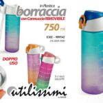 BORRACCIA BOTTIGLIA ACQUA GRADUATA SPORT SCUOLA CANNUCCIA RIMOVIB PLASTIC 750 ML