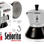 MOKA INDUZIONE 3 TAZZE 150ML CAFFETTIERA Caffè ESPRESSO Senorit MANUALE MACCHINA