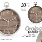 OROLOGIO DA PARETE MURO TONDO SILENZIOSO COLOR ASSORT ANTICATO VINTAGE 30cm