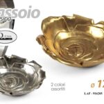 VASSOIO TONDO IN RESINA COLOR ORO ARGENTO ASSOR ROSA CLASSICO MODERNO 17*17*4cm