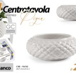 VASO BASSO PIGNA CACHEPOT CENTRO TAVOLA CERAMICA PIANTE FIORI SICILIA 22*9 cm
