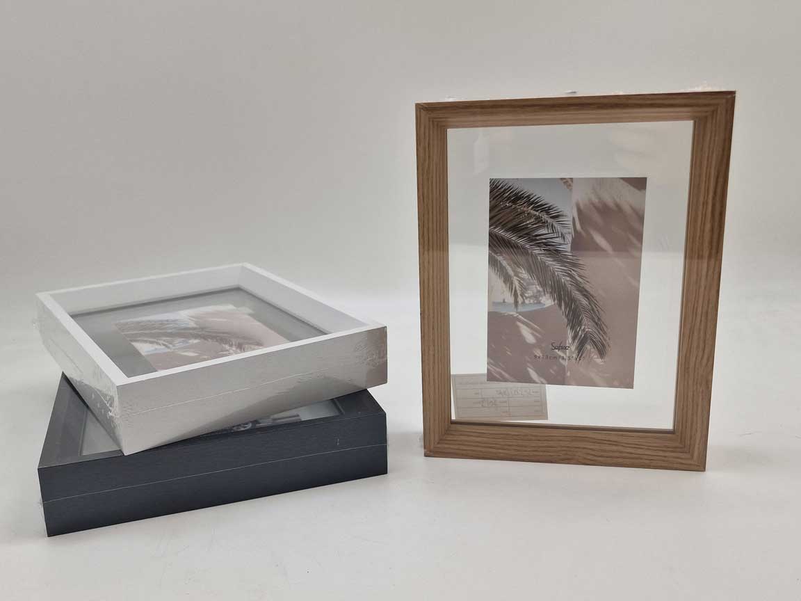 8025569917622 CORNICE PORTAFOTO DA PARETE TAVOLO FOTO MODERNO CLASSICO LEGNO COLOR ASSORT 13*9 - immagine 1