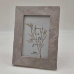CORNICE PORTAFOTO DA TAVOLO FOTO MODERNO CLASSICO MDF DECO MARMO BEIGE 25*20 cm