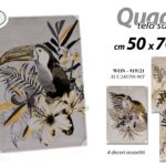 QUADRO STAMPA SU TELA Canvas LEGNO UCCELLI NERO BIANCO ORO COLOR ASSORT 50*70cm