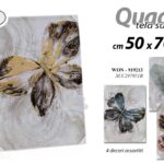 QUADRO STAMPA SU TELA Canvas LEGNO FARFALLE FARFALLE DIP COLORATE ASSORT 50*70