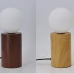 LAMPADA LUMETTO ABAT JOUR DA TAVOLO SCRIVANIA CAMERA CERAMICA MARRONE ASS 23*10