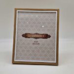 CORNICE PORTAFOTO DA TAVOLO FOTO CLASSICA MODERNO ELEG LEGNO MDF MARRONE 20*25cm