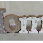 DECORAZIONE DA TAVOLO PARETE SCRITTA LEGNO FRASE HOME CASA DECORATIVA 40*12*2